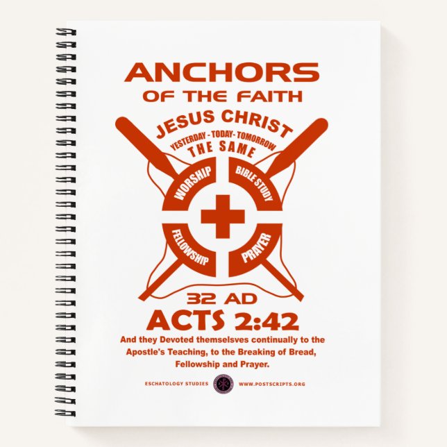 Anchors of the Faith Notebook (Front)