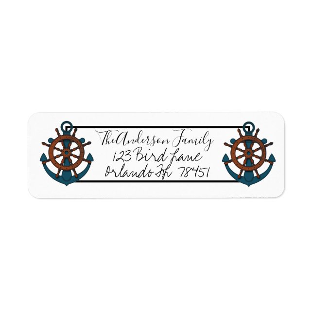 Anchors Return Address Label (Front)