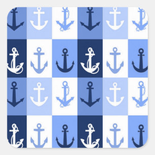 Anchors square sticker