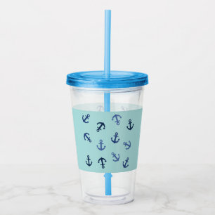 Anchors Summer Acrylic Tumbler