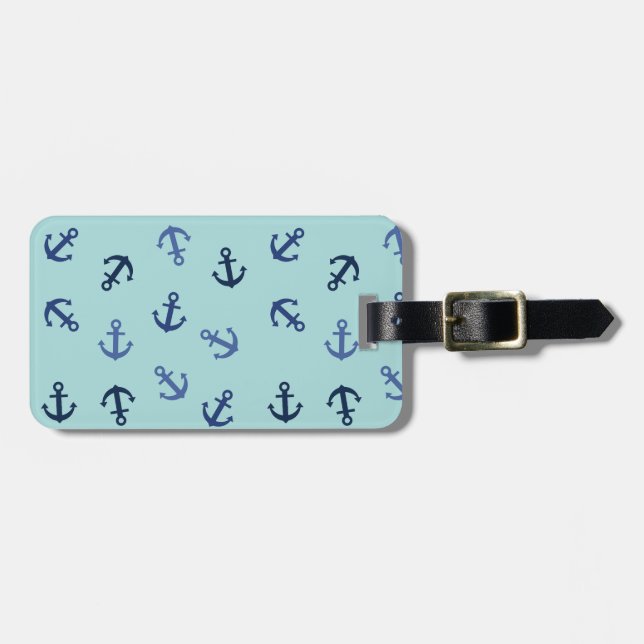 Anchors Summer Luggage Tag (Front Horizontal)
