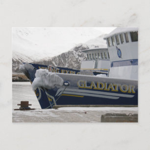 Anchors with Freezing Spray, Dutch Harbour, AK Postcard