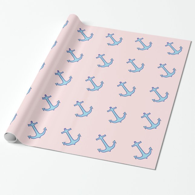 Anchors Wrapping Paper (Unrolled)