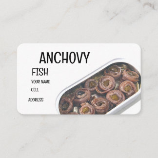 Anchovies In a Tin   Business Card