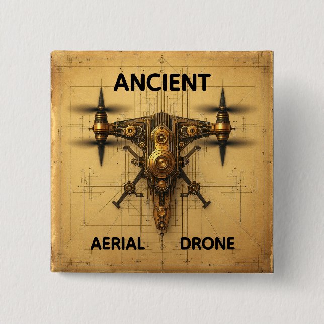 Ancient Aerial Drone Button (Front)