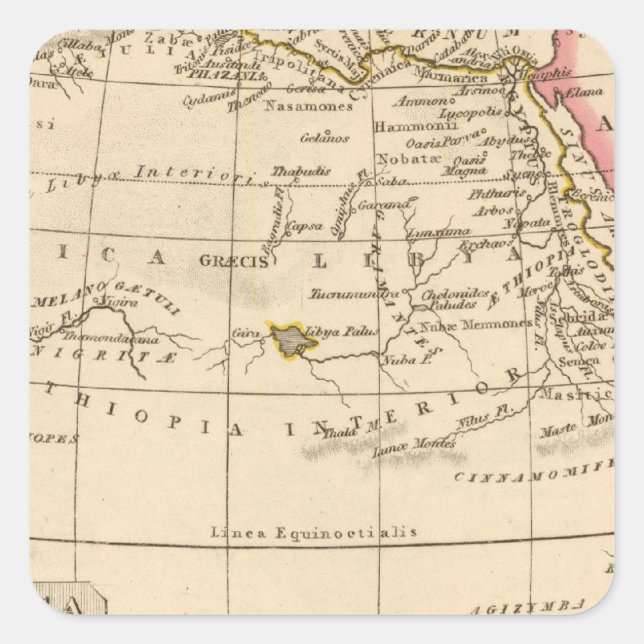 Ancient Africa Square Sticker (Front)