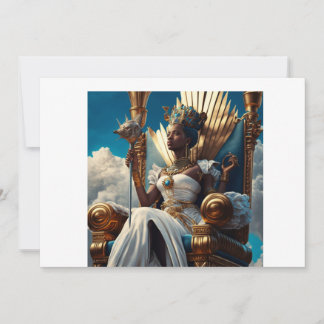 ancient African-Egyptian qeen Invitation