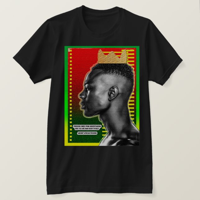 Ancient African Proverb T-Shirt (Design Front)