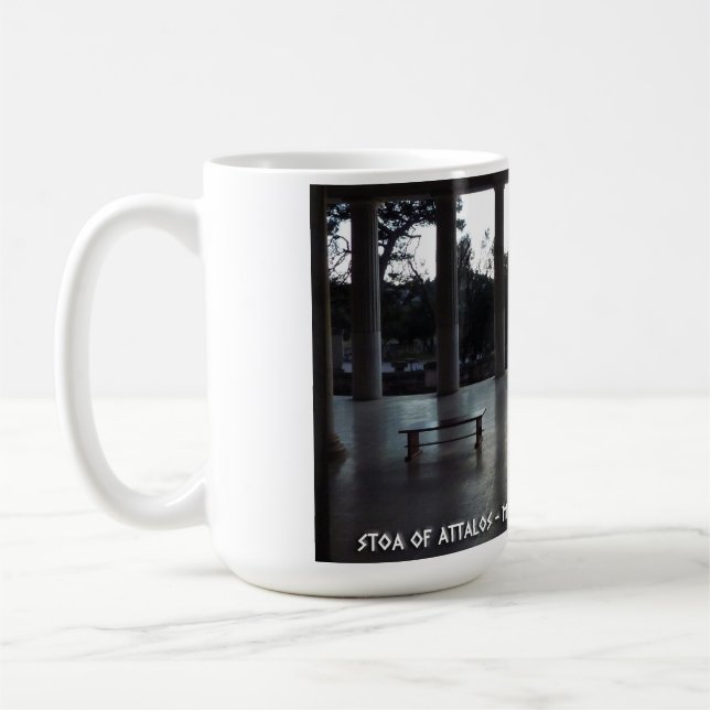 Ancient Agora of Athens, Greece. Stoa of Attalos Coffee Mug (Left)