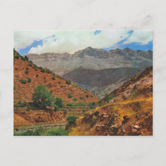 Ancient agricultural terraces, Atlas mountains, Mo Postcard