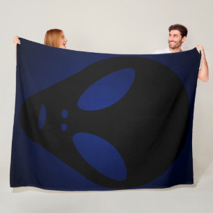 Ancient Alien Face  - The Greys Fleece Blanket