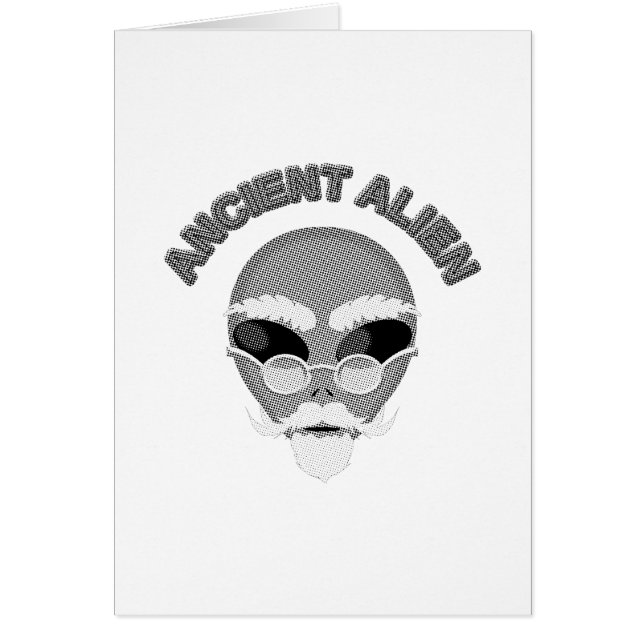 Ancient Alien Head Newsprint (Front)