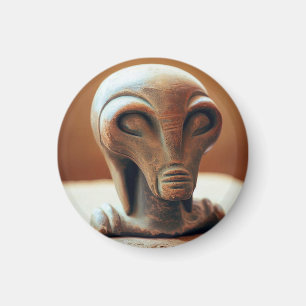 Ancient Alien Statue Magnet