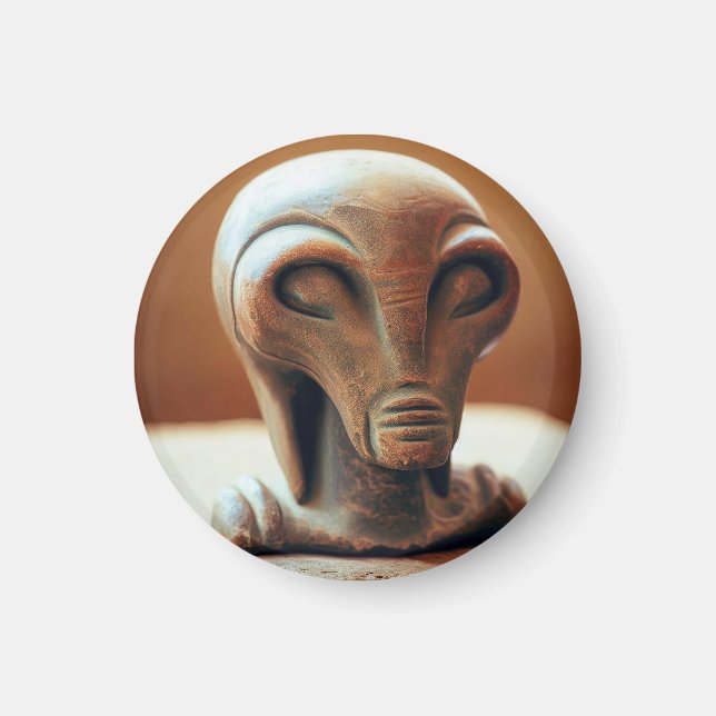 Ancient Alien Statue Magnet (Front)