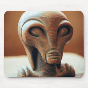 Ancient Alien Statue Mouse Pad