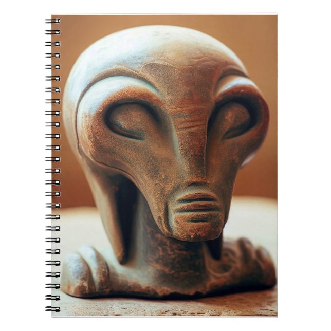 Ancient Alien Statue Notebook (Front)