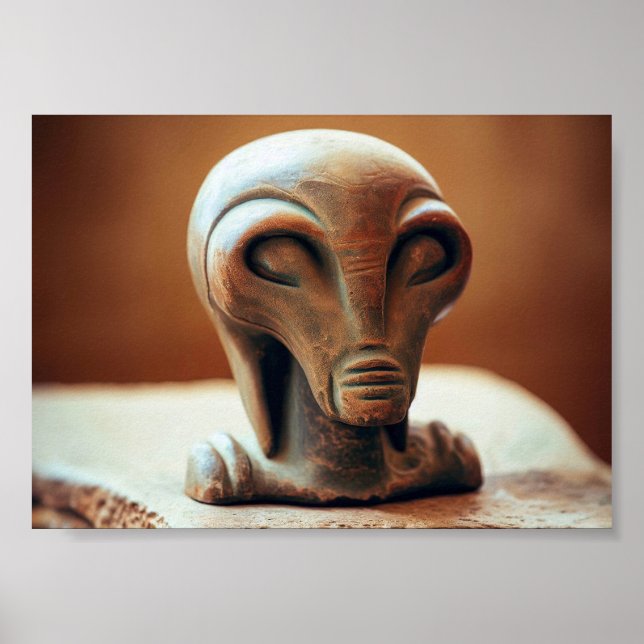 Ancient Alien Statue Poster (Front)