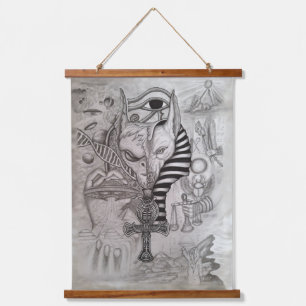 Ancient Aliens , Anubis Hanging Tapestry