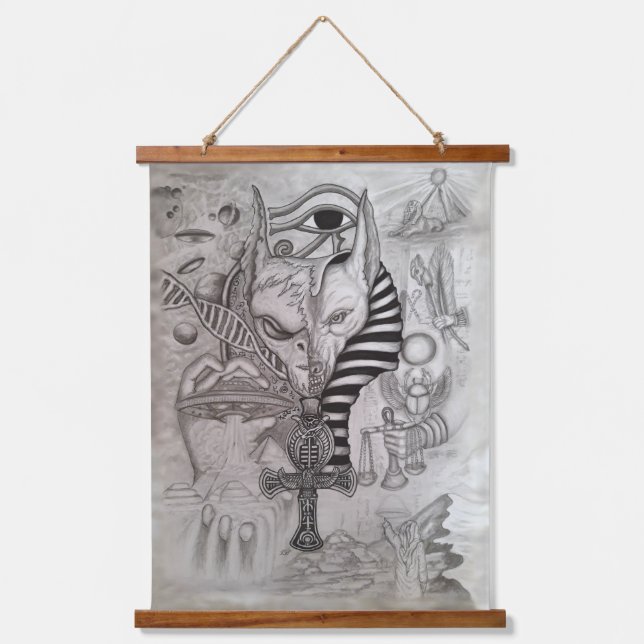 Ancient Aliens , Anubis Hanging Tapestry (Front)
