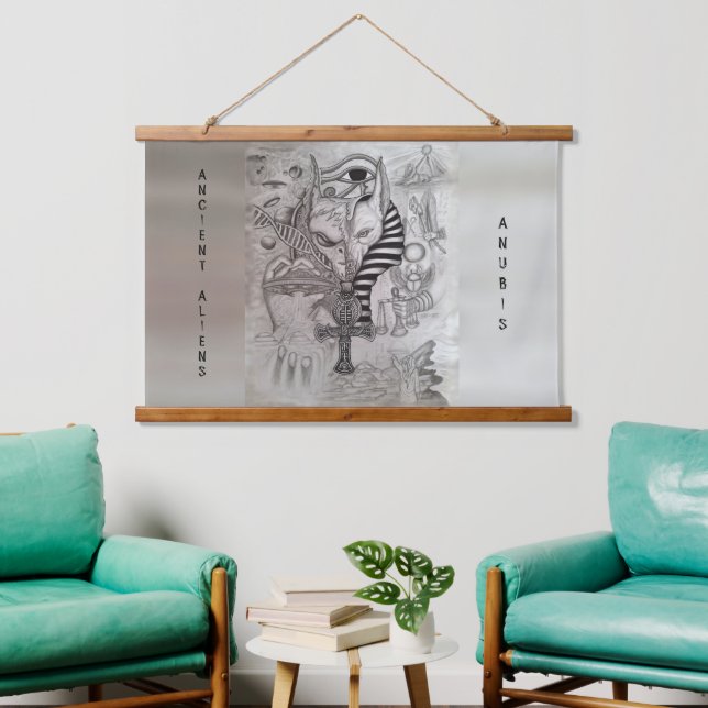 Ancient Aliens , Anubis Hanging Tapestry (Living Room)
