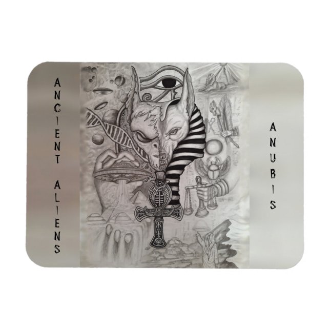 Ancient Aliens , Anubis Magnet (Horizontal)