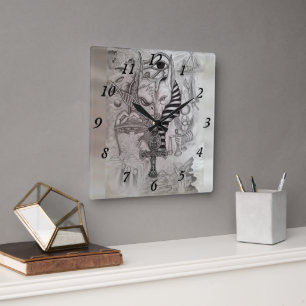 Ancient Aliens , Anubis Square Wall Clock