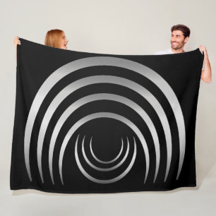 Ancient Aliens Silver Crop Circle Fleece Blanket