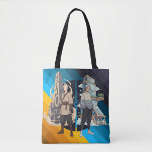 Ancient and Modern Architecture Contrast Art Tote Bag