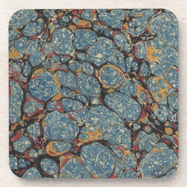 Ancient and Worn Book Cover Coaster (Front)