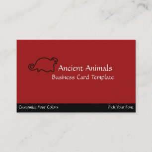 Ancient Animals - Logo Seal Business Card