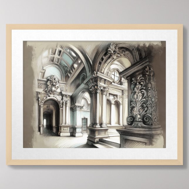 Ancient Architecture Roman Arches Ornate Detail Poster (Creator Uploaded)