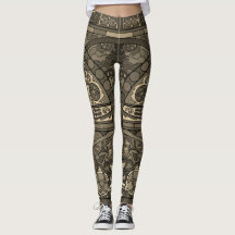 Ancient Art Inspired 011 Sepia Leggings