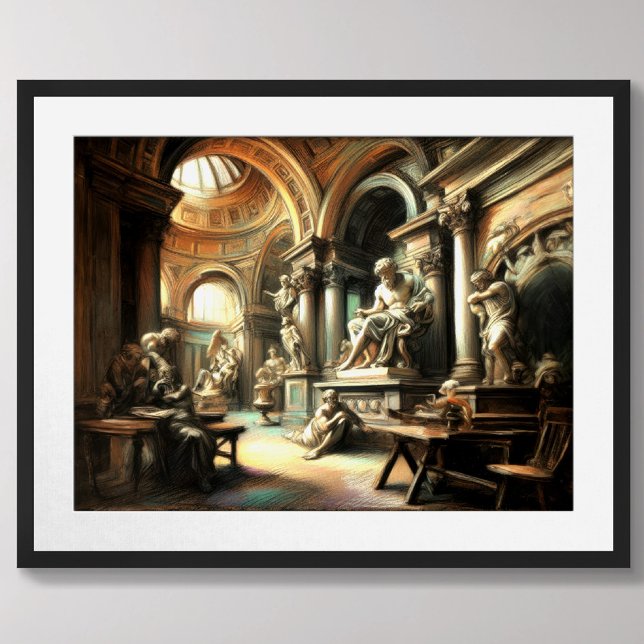 Ancient Art Sculpture Studio Roman Greek Poster (Creator Uploaded)