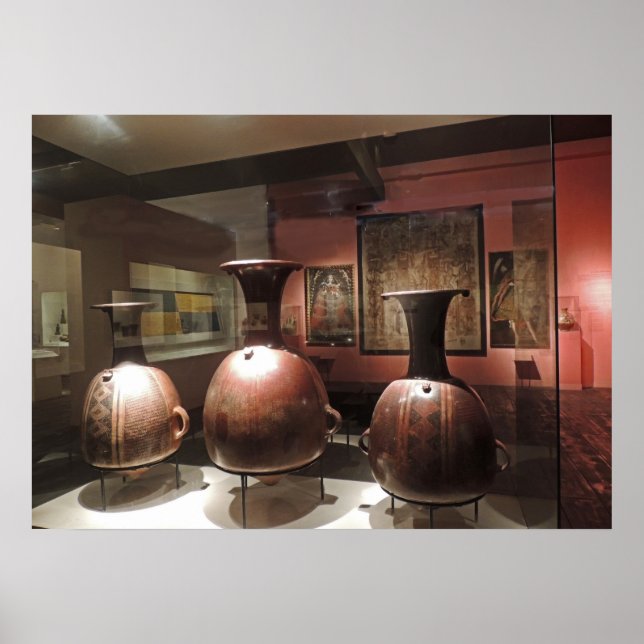 Ancient Artefacts in a Peruvian Museum Poster (Front)