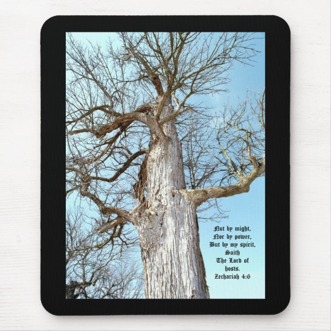 Ancient Ash Zechariah 4:6  Mouse Pad (Front)