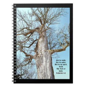 Ancient Ash Zechariah 4:6 Notebook
