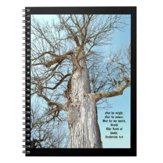 Ancient Ash Zechariah 4:6 Notebook