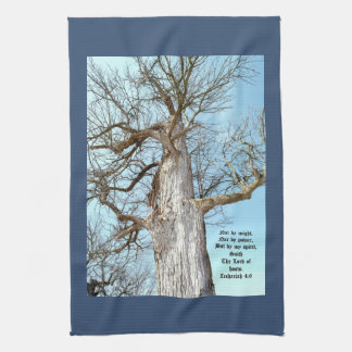 Ancient Ash Zechariah 4:6 Tea Towel