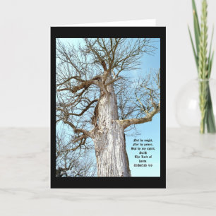 Ancient Ash Zechariah 4:6  Thank You Card