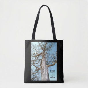 Ancient Ash Zechariah 4:6 Tote Bag