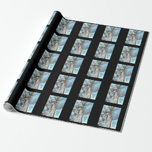 Ancient Ash Zechariah 4:6  Wrapping Paper