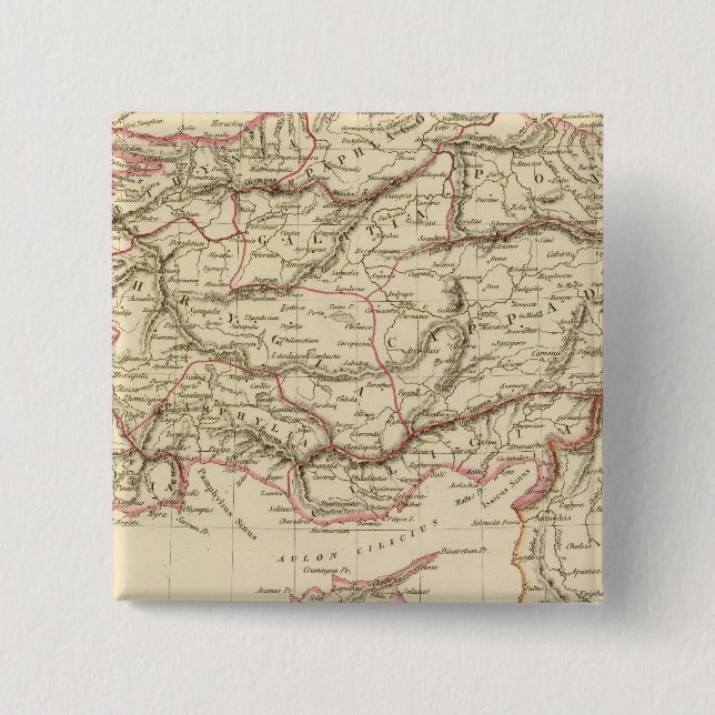 Ancient Asia Minor 15 Cm Square Badge (Front)