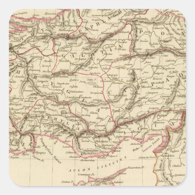 Ancient Asia Minor Square Sticker (Front)
