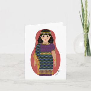 Ancient Assyrian Matryoshka Card