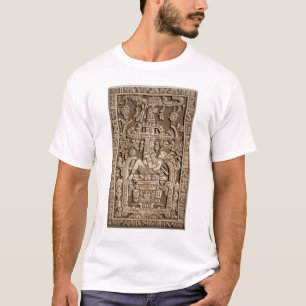 Ancient Astronaut. Pakal, Maya, sarcophagus lid. T-Shirt