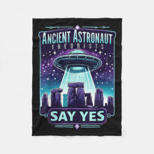 Ancient Astronaut Theorists Say Yes Aliens Fleece Blanket