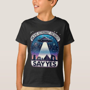 Ancient Astronaut Theorists Say Yes Aliens Premium T-Shirt