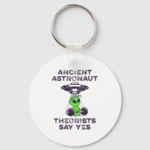 Ancient Astronaut Theorists Say Yes Spaceship Alie Key Ring