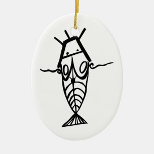 Ancient Astronauts Ceramic Ornament