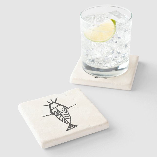 Ancient Astronauts Stone Coaster (Side)